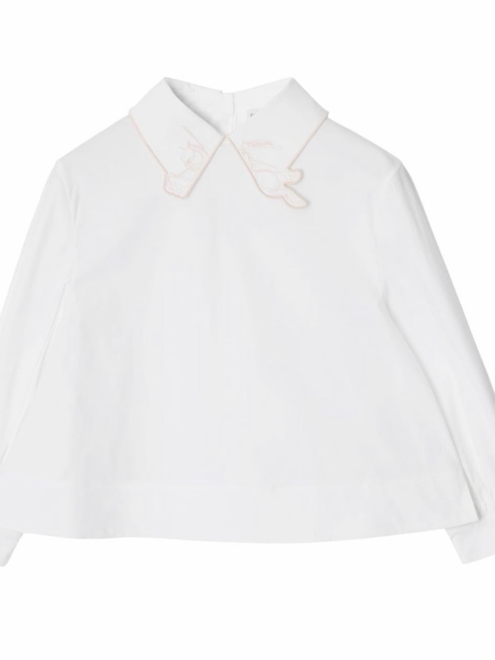 Burberry Little Girl’s Cora EKD Embroidered Collar Shirt Size 6 NEW